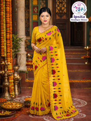 Kota Aplick Work Saree