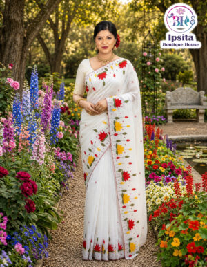 Kota Aplick Work Saree